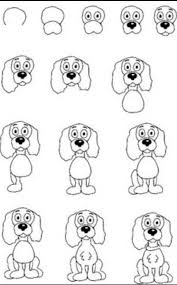 Teken In Stappen Een Hond Dieren Tekenen Hond Tekeningen Huisdieren Tekenen