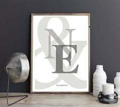 Und Zeichen A4 A3 10x15 15x18 30x40 23x23 30x30 Initialen Poster Kunstdruck Geschenk Ikea Picture Frame Print Pictures Ikea Pictures