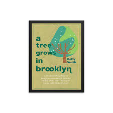 A Tree Grows In Brooklyn By Betty Smith Book Poster Buttered Kat
