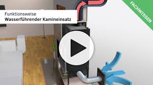 Gas Kaminofen Wasserführend Wasserfuehrender Kaminofen