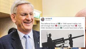 Suddenly authoritarian regimes around the world could start to take down flights passing. Carl Bildt Tweet Om Andra Varldskriget Uppror I Norge Fria Tider