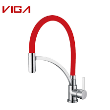 rubber hose kitchen faucet red manufacturer