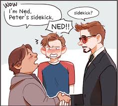 Image Result For Tony Stark And Peter Parker Fanart Marvel Funny Marvel Baby Spiderman