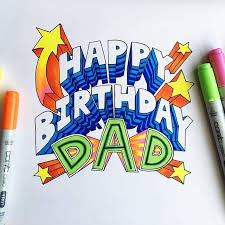 Birthday Drawings For Dad Michelle Eat Pray Pedal On Instagram Made My Dad A Birthday Card Happy Birthday Dad Birthd Happy Birthday Drawings Happy Birthday Fun Happy Birthday Dad