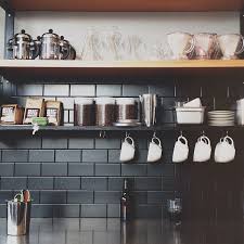 Instagram Photo By Yyykim Yewon Kim Via Iconosquare Black Tiles Kitchen Kitchen Remodel Countertops Black Backsplash