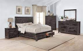 Build a sliding barn door. Barkley 6 Piece Bedroom Set In Barn Door Grey Finish By Coaster 206320