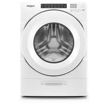 Here's how to keep your he clothes washer and laundry smelling clean! Whirlpool 4 5 Cu Ft High Efficiency White Front Load Washing Machine With Steam And Load And Go Dispenser Wfw5620hw The Home Depot