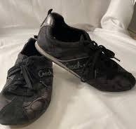 COACH Women’s black/silver, Monogram, Tennis shoe size 9M Logo On Top | eBay