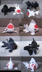 Cute Lil Dumpy Fish Polo Herne And Pebble For My Pattern For Them Is Here Oranda Fancy Goldfish Plushe Pattern Crafts Sewing Crafts Sewing Toys