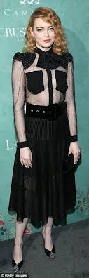 Emma Stone Turns Heads In Strategically See Through Blouse Star Fancy Dress Fashion Unique Blouse