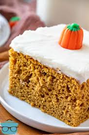 Pumpkin Spice Cake With Cream Cheese Frosting Recipe Pumpkin Spice Cake Spice Cake Mix And Pumpkin Spice Cake