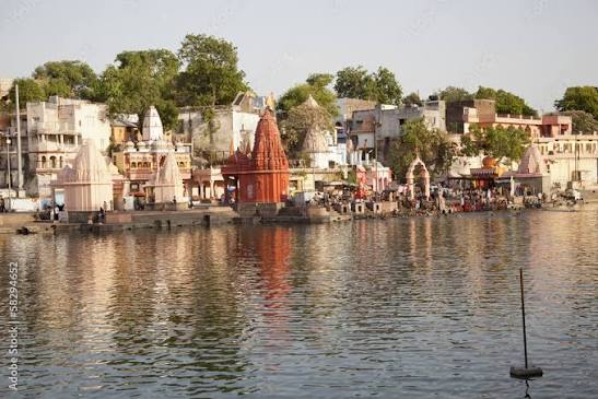 Temples at Shipra Ghat, Shipra River, Ujjain, Madhya Pradesh, India Stock Photo | Adobe Stock