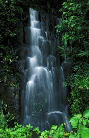 The road has become famous because of scenes like these speckled. Maui Waterfall Hana Highway Hawaii Waterfall Beautiful Waterfalls Beautiful Places