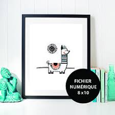 Alpaga Au Soleil Style Scandinave Illustration Affiche 8 X10 Fichier Numerique A Imprimer Decoration Chamb Decoration Chambre Enfant Chambre Enfant Alpaga