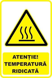 Indicator De Securitate De Avertizare Atentie Temperatura Ridicata
