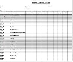16 Free Construction Punch List Templates Ms Office Documents List Template Templates List