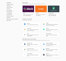 Apps Integration List With Navigation By Categories Design Inspiration Website Design Layout Page Layout Design Web Design Inspiration