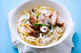 Recette De Ris De Veau Et Linguines Cremeuses Aux Champignons