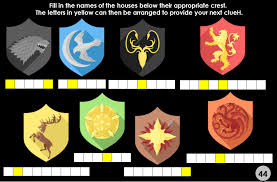 Game of thrones has one of the biggest and most accomplished casts on television. Printable Game Of Thrones Trivia Treasure Hunt