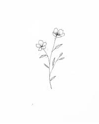 25 Beautiful Flower Drawing Information Ideas Brighter Craft Beautiful Flower Drawings Flower Drawing Small Flower Tattoos