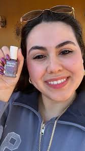 Inspired by Roxanne's (@simplyroxysnails) love of dark colors and all  things sparkly, La Rougeanne brings her vision to life. It's a deep black  cherry red filled with color-shifting aurora shimmer, reflective silver