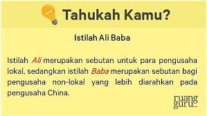 Pendapatan negara dari pajak dan. Mengenal Sistem Ekonomi Ali Baba Sejarah Kelas 12