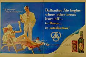 Image result for White 1957 Ballatine Ale Company