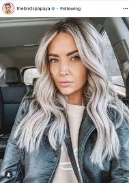 Silver blonde hair