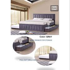Check spelling or type a new query. Cod King Size Bed Frame With Single Pull Out And Drawer Shopee Philippines
