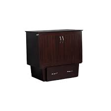 Everyday low prices · curbside pickup · savings spotlights Atlantic Furniture Nantucket Murphy Bed Espresso Twin Chest With Charging Station And Cool Soft Mattress Ac592141 The Home Depot