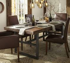 Wrought Iron Dining Room Table Pottery Barn Dining Table Pottery Barn Iron Based Reclaim Reclaimed Wood Dining Table Dining Room Design Wood Dining Table