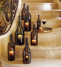 If you have transparent wine bottles, cut them horizontally and let the airy transparency of the bottles you can make a beautiful chandelier out of multiple abandoned wine bottles. 15 Wine Bottle Candle Holder Ideas Guide Patterns