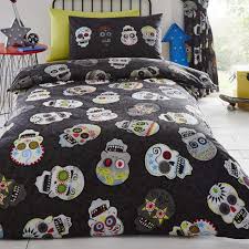 Copripiumino singolo bassetti dai colori fluo effetto evidenziatore. Homespace Direct Motivo Teschi Di Zucchero Per Letto Singolo Double Face Colore Nero Set Comprensivo Di Copripiumino E 1 Federa Per Cuscino Per Ragazzi Casa E Cucina Tessili Per La Casa Outlookplanningdevelopment Com Au