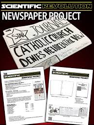 This Scientific Revolution Newspaper Project Is Perfect Assignment After Teaching Students Ab Scientific Revolution Social Studies Teacher History Lesson Plans