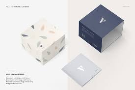Download Slide Gift Box Mockup Set Box Mockup Business Cards Creative Box Packaging Design