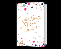Customize with your message and your card's in the mail the next business day. Wedding Shower Wishes Printable American Greetings