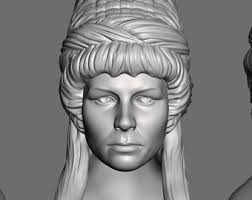 Go-go Custom 3D Printed Head for 1/9th Scale (aka 8 Inch) Action Figure