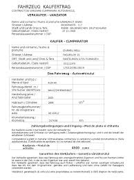 Ce este contractul de vanzare autovehicule? 348994754 Contract Vanzare Cumparare Auto Din Germania Bilingv Rtf