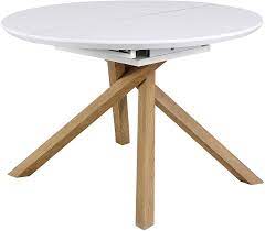 Regency round extending dining table. Grenchen Round To Oval 4 To 6 Seater White High Gloss Extendable Dining Table Shop Designer Home Furnishings