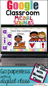 Google Classroom First Grade Vowel Sounds Distance Learning In 2020 Google Classroom Google Classroom Kindergarten Google Classroom Elementary