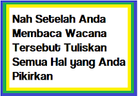 Pendapat atau pertanyaan yang berkaitan dengan wacana. Nah Setelah Anda Membaca Wacana Tersebut Tuliskan Semua Hal Yang Anda Pikirkan Operator Sekolah