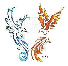 Www tattoostime com images 367 ice and fire yin ya. Ice Fire Phoenix Bird Tattoos Bluebird Tattoo Phoenix Tattoo
