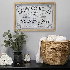 What is your laundry room decor to be? Vintage Laundry Room Wall Plaque Kirklands