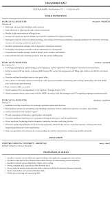 entry level recruiter resume sample