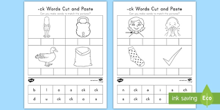 Eureka math kindergarten module 5 worksheets. Ck Digraphs Cut And Paste Activity Teacher Made
