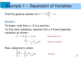 My problem lies in step 2. Separation Of Variables Ppt Download