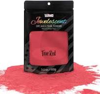 U.S. Art Supply Jewelescent True Red Mica Pearl Powder Pigment, 3.5oz (100g) Resealable Pouch - Non-Toxic Metallic Color Dye