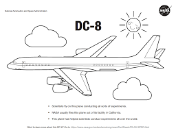Another interesting coloring pages images. Airplane Coloring Pages For Kids Nasa