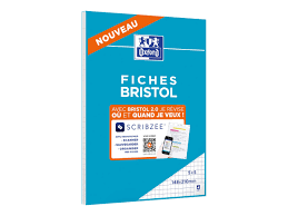 / feuille à grand carreaux seyes, en 2 m. Oxford Pack De 30 Fiches Bristol Scribzee A5 Petits Carreaux Perforees Blanc