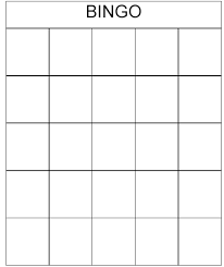 Blank Bingo Cards To Print Theme Bingo Worksheet Sample Bingo Card Template Bingo Cards Bingo